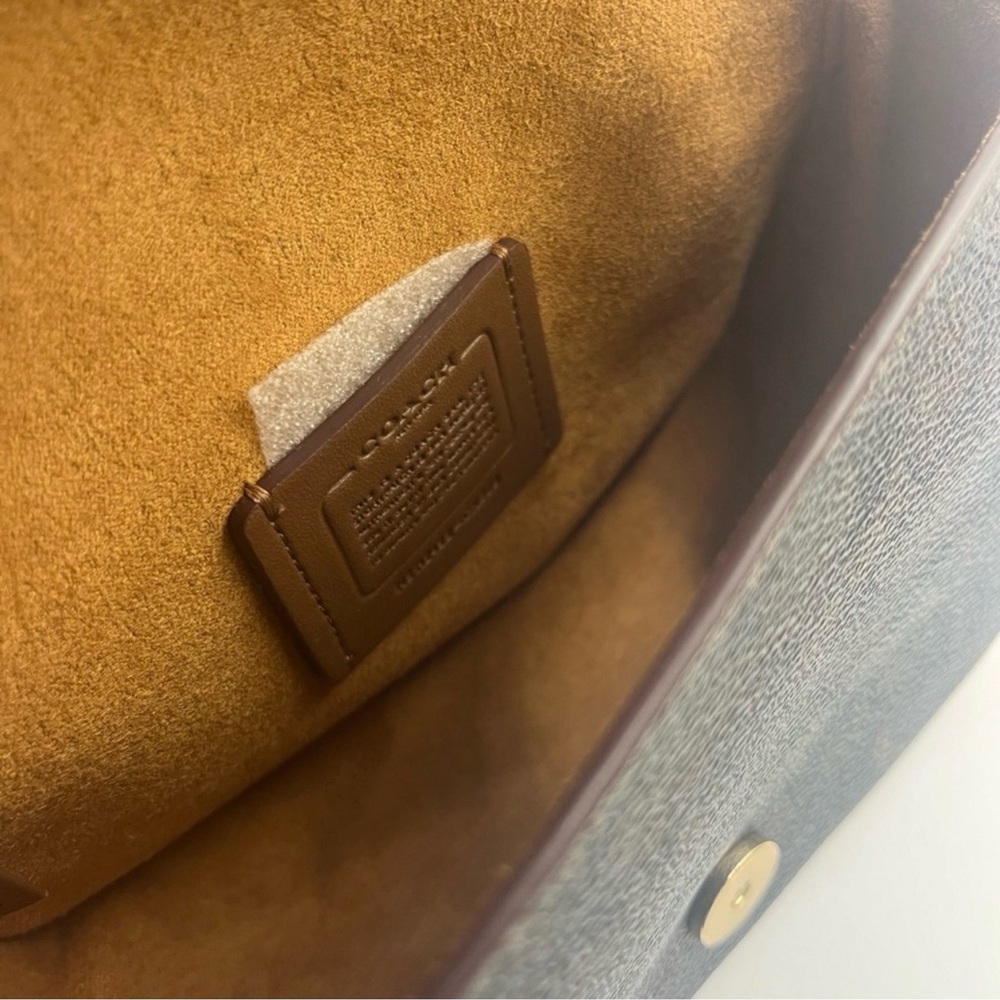 Coach Small Signature Bold Red Lyra Crossbody-CX809 - Picture 9 of 13